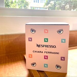 💞Limited Edition Nespresso Chiara Ferragni glass mug NIB 💞